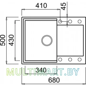 Кухонная мойка Elleci Easy 135 Espresso 78 картинка 2